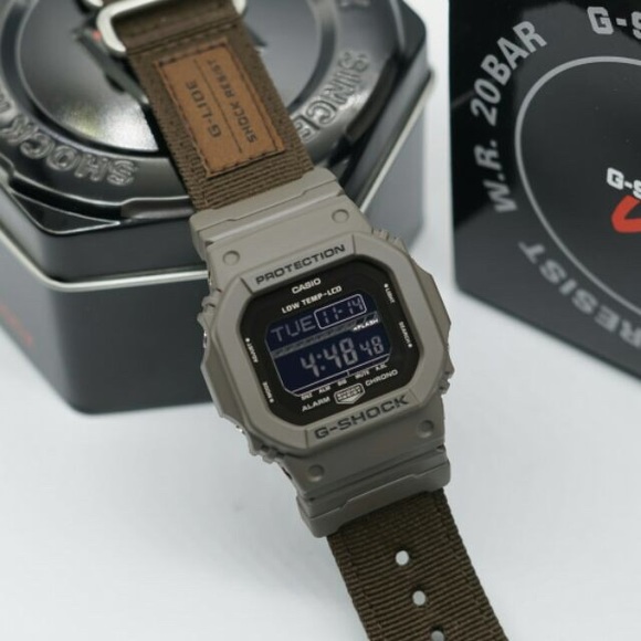 G-Shock G-Lide Earth Brown Cloth Band NWT - Picture 3 of 8